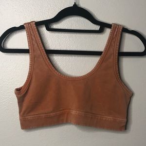 American Eagle Aerie Offline Orange Washed Crop Top